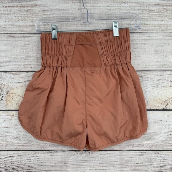 FP Movement Shorts Womens XS High Rise Smocked Waist Active Running Athletic Gym - Picture 2 of 9